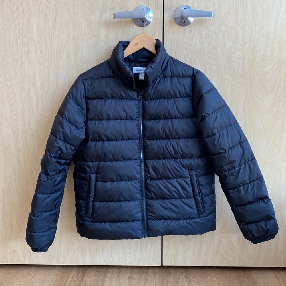 Nordstrom black puffer jacket Sz XS 🖤 EUC!